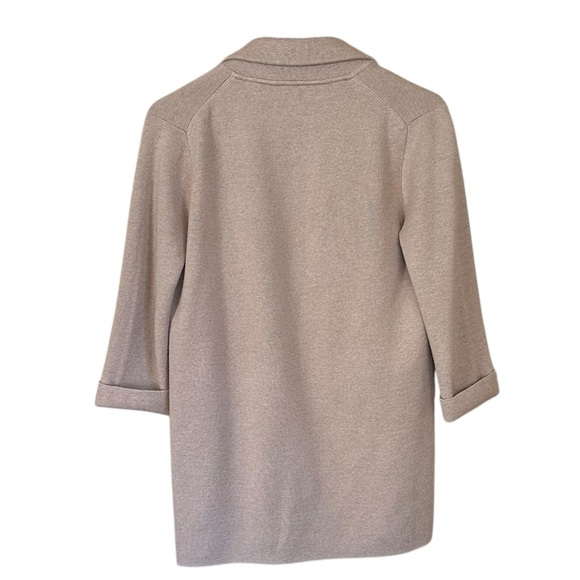 J Crew Sophie Sweater Blazer Beige Camel Merino Wool Blend XXS - Picture 3 of 5